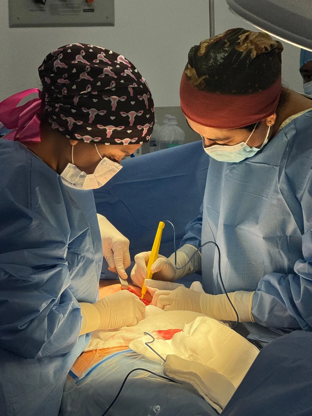 Procedimiento de colposcopía con electrocauterio